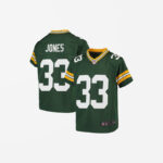 Aaron Jones Green Bay Packers Youth Game Jersey Green