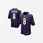 Men's Baltimore Ravens Lamar Jackson Game Jersey Purple