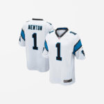 Men's Carolina Panthers Cam Newton Game Jersey White
