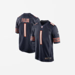 Men's Chicago Bears Justin Fields Game Jersey Navy