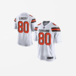 Men's Cleveland Browns Jarvis Landry Game White Jersey