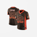 Men's Cleveland Browns Jim Brown Limited Rush Jersey Brown