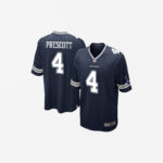 Men's Dallas Cowboys Dak Prescott Game Jersey Navy Blue