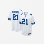 Men's Dallas Cowboys Ezekiel Elliott Game Jersey White