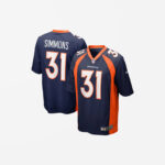 Men's Denver Broncos Justin Simmons Alternate Game Jersey Navy