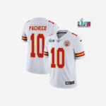 Men's Kansas City Chiefs Isiah Pacheco Super Bowl 57 Game Vapor Jersey White