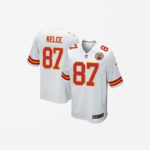 Men's Kansas City Chiefs Travis Kelce Game Jersey White