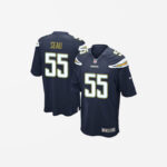 Men's Los Angeles Chargers Junior Seau Game Jersey Navy Blue
