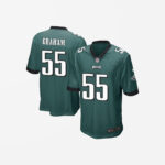 Men's Philadelphia Eagles Brandon Graham Game Jersey Midnight Green