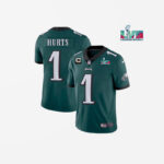 Men's Philadelphia Eagles Jalen Hurts Super Bowl 57 Game Vapor Jersey Green