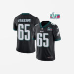 Men's Philadelphia Eagles Lane Johnson Super Bowl 57 Game Vapor Jersey Black