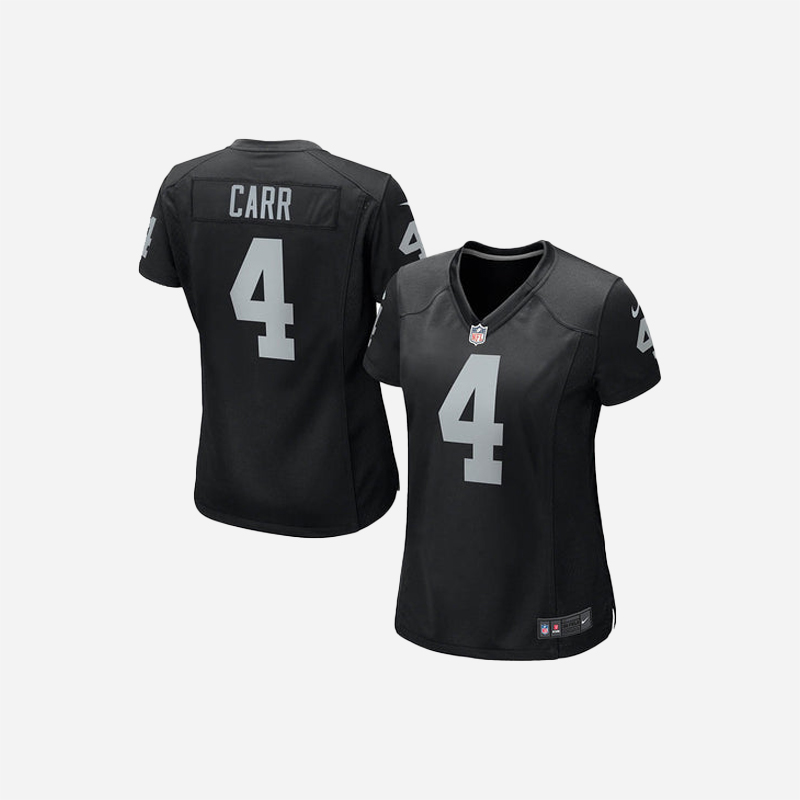 Women's Las Vegas Raiders Derek Carr Game Player Jersey Black