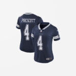 Women's Dallas Cowboys Dak Prescott Limited Player Jersey Navy Blue