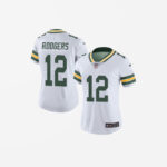 Women's Green Bay Packers Aaron Rodgers Green Limited Player Jersey White