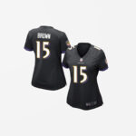 Women's Marquise Brown Baltimore Ravens Game Vapor Jersey Black