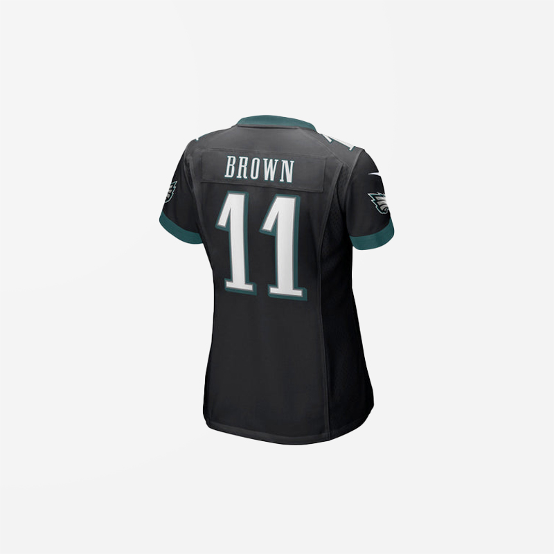 Women's Philadelphia Eagles A.J. Brown Player Game Jersey Black 2
