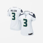 Women's Stleeat Seahawks Russell Wilson Game Jersey White