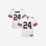 Youth Cleveland Browns Nick Chubb Game Jersey White
