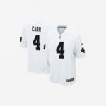 Youth Las Vegas Raiders Derek Carr Game Jersey White