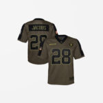Youth Las Vegas Raiders Josh Jacobs 2021 Salute To Service Game Jersey Olive