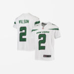 Youth New York Jets Zach Wilson Game Jersey- White