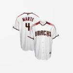 Mens Arizona Diamondbacks Ketel Marte Cool Base Replica White