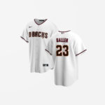 Men's Arizona Diamondbacks Zac Gallen Cool Base Replica Home Jersey - White