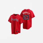 Men's Atlanta Braves Michael Harris II Cool Base Replica Alternate Jersey - Red