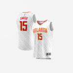 Men's Atlanta Hawks Vince Carter Jersey White