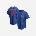 Men's Chicago Cubs Dansby Swanson Cool Base Replica Alternate Jersey - Blue