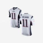 Men's New England Patriots Julian Edelman Game Jersey White