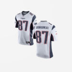 Men's New England Patriots Rob Gronkowski Game Jersey White