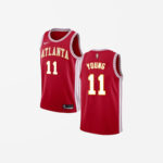 Youth Atlanta Hawks Trae Young Statement Jersey Red
