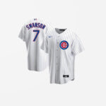 Youth Chicago Cubs Dansby Swanson Cool Base Replica Home Jersey - White