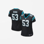 Women's Carolina Panthers Brian Burns Game Jersey - Black