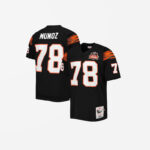 Men's Cincinnati Bengals Anthony Munoz s Black 1981 Authentic Retired Player Jersey