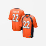Men’s Kareem Jackson Denver Broncos Game Jersey – Orange