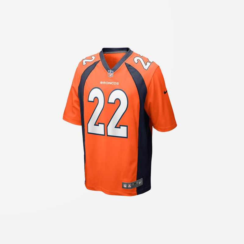 Men’s Kareem Jackson Denver Broncos Game Jersey – Orange 1