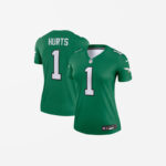 Women's Philadelphia Eagles Jalen Hurts Kelly Green Alternate Legend Player Jersey