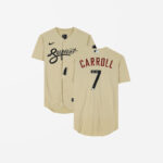 Men's Corbin Carroll Arizona Diamondbacks Autographed Fanatics Authentic City Connect Authentic Jersey