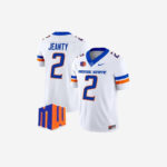 Boise State Broncos Ashton Jeanty #2 White Stitch Jersey