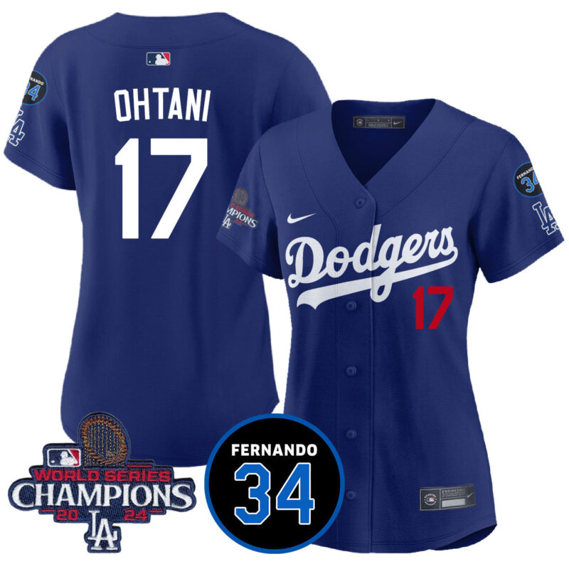 Women's Dodgers - World Series Champions 2024 Jersey - All Stitched