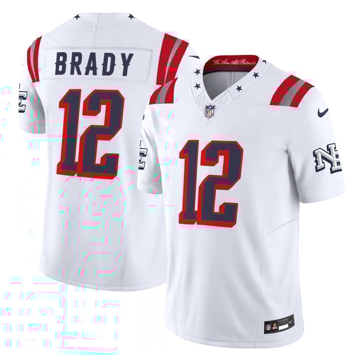 New England Patriots 2025 "Rivalries" Vapor Limited Jersey White - All Stitched