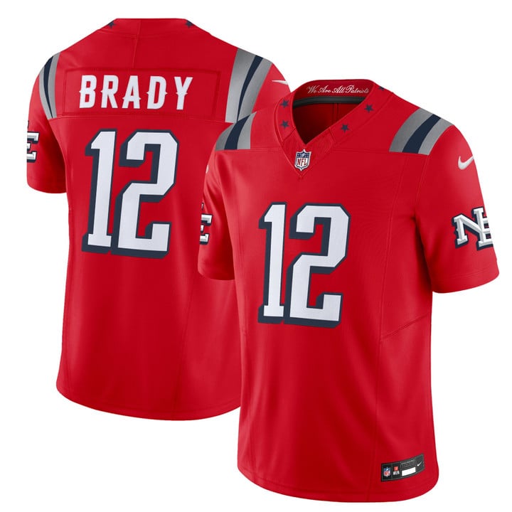 New England Patriots 2025 "Rivalries" Vapor Limited Jersey Red- All Stitched