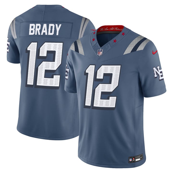 New England Patriots 2025 "Rivalries" Vapor Limited Jersey Storm Blue - All Stitched